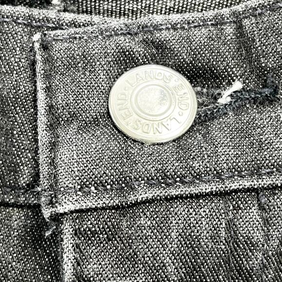 Lands End‎ Women Jeans Size 8 Black Wash Straight Leg Minimalist Classic Staple - Picture 5 of 10
